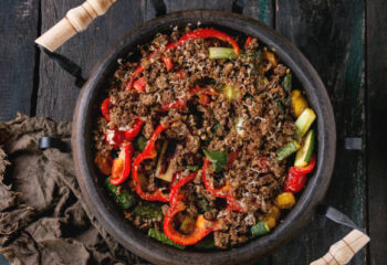 Deconstructed Beef Bell Pepper Bowl